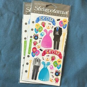 Stickopotamus Prom Stickers for Scrapbooking - set of 2